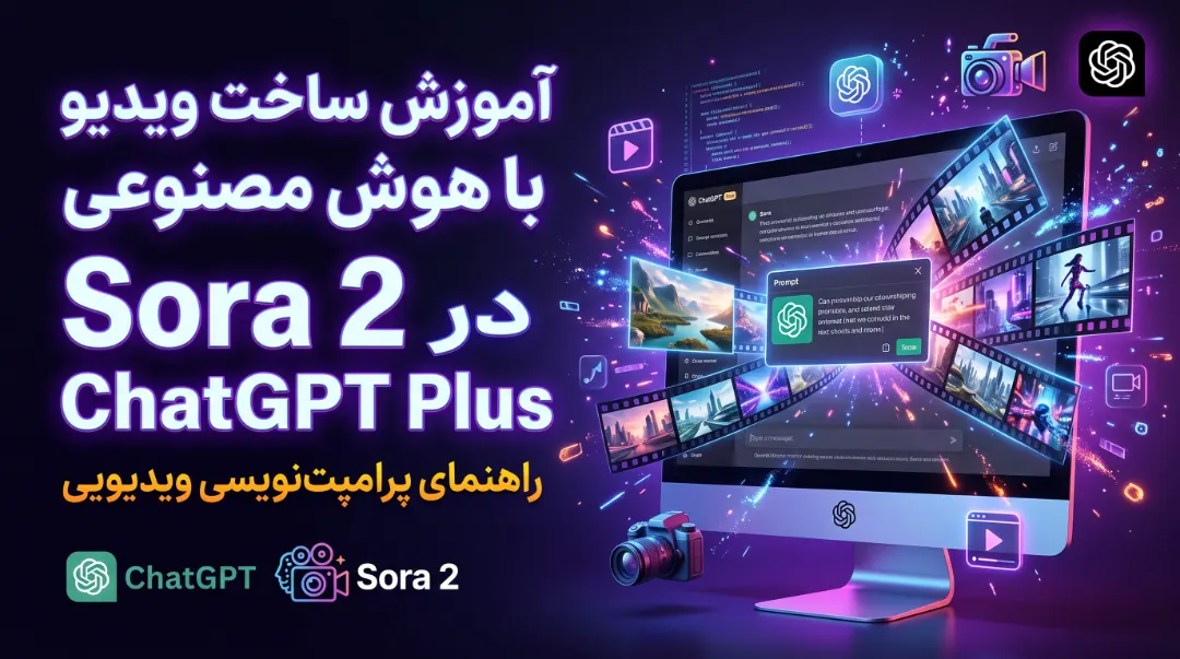 آموزش ساخت ویدیو با هوش مصنوعی Sora 2 در اشتراک ChatGPT Plus؛ راهنمای پرامپت‌نویسی ویدیویی